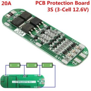 3S 20A BMS Protection Board with Balance – 18650 and 3.7v Lithium Battery Pack Module