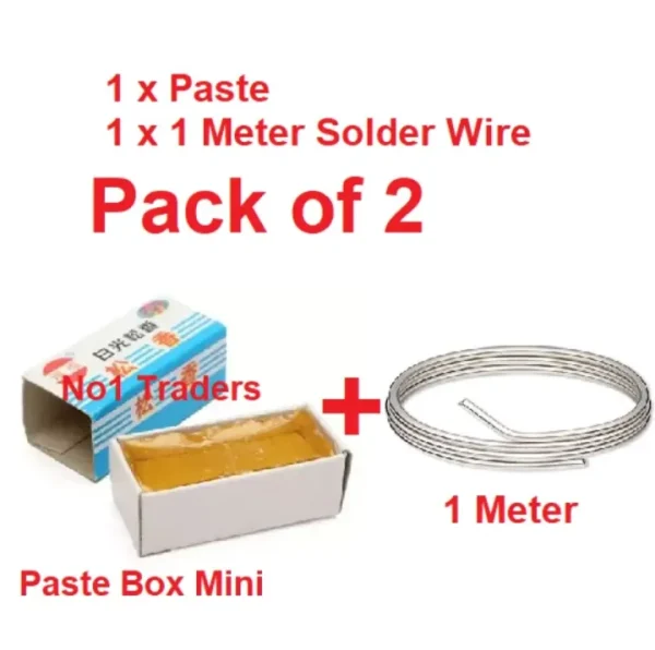 ( 2 in 1 Pack ) Original Soldering Wire 1 Meter and Kavia iron Paste ( Broza )