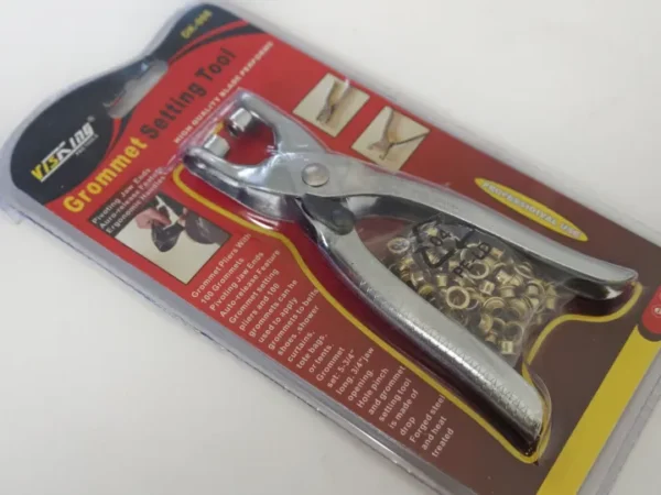 Original Grommet Master Kit | Grommet Pliers with 100 Pcs Grommets | Professional Grommet Setting Tool for DIY & Crafts