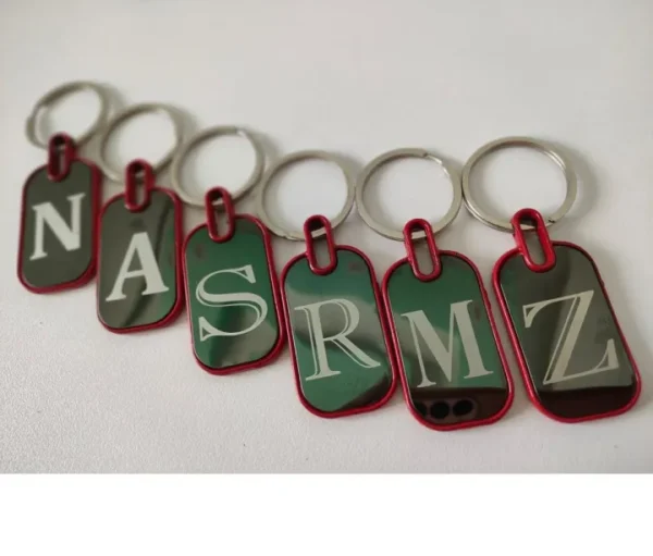 Name Letter Keychain – Stylish Metal Alphabet Keyring | Personalized Letter Keychain Gift for Men & Women