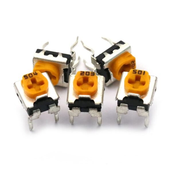 500K (504) Mini Variable Potentiometer | Adjustable PCB Trimpot Resistor