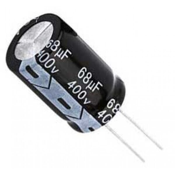 400V 68uF Capacitor | Electrolytic Capacitor for Power Supply, Inverter, Motor & DIY Electronics Projects