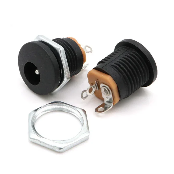 5.5mm x 2.1mm Female DC Power Socket | 3 Pin Panel Mount Jack Connector