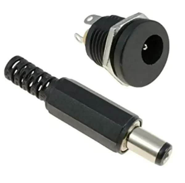DC 12V Male Female Connector – 1 Pair 2.1x5.5mm Male Plug & Female Socket Adapter High Quality DC Power Cable