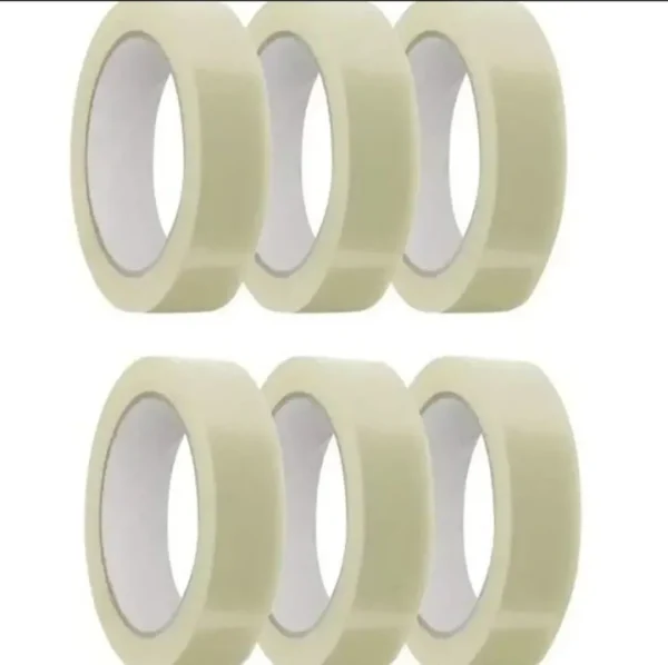 Clear Tape 1 Inch × 50 Yard | Industrial Packing Tape – Super Adhesive Transparent Scotch Tape for Paper, Office & Packaging Use