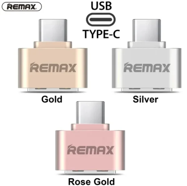 Type-C USB to USB OTG Adapter for Android Smartphones | High Quality Remex Type-C OTG Connector – Original Adapter