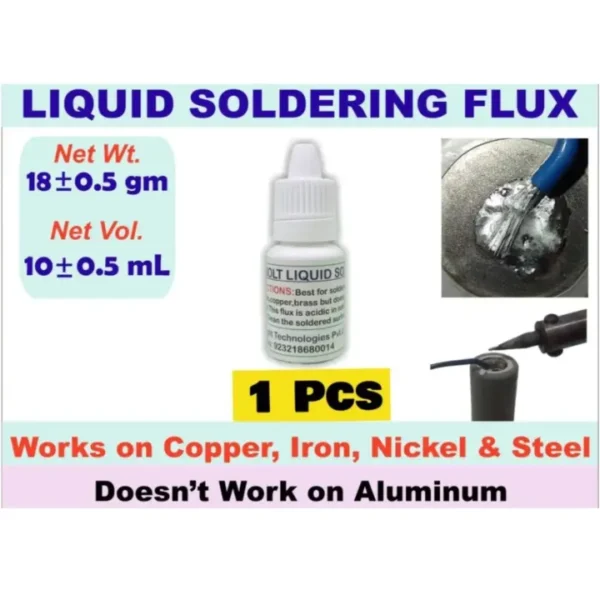 Original 10ml Steel Soldering Flux – Sky Bolt Liquid Flux for Steel, Copper, Brass & 18650 Cells | No Spot Welding Needed