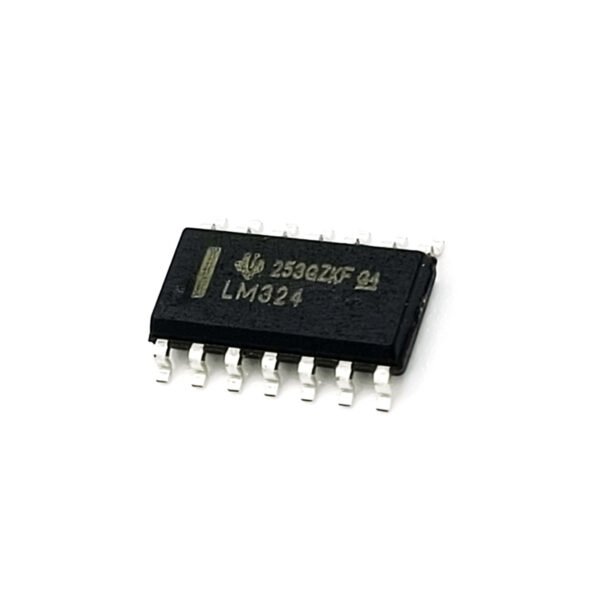 LM324 SMD IC – Quad Operational Amplifier 3V-32V Supply, SMD Package (Surface-Mount)