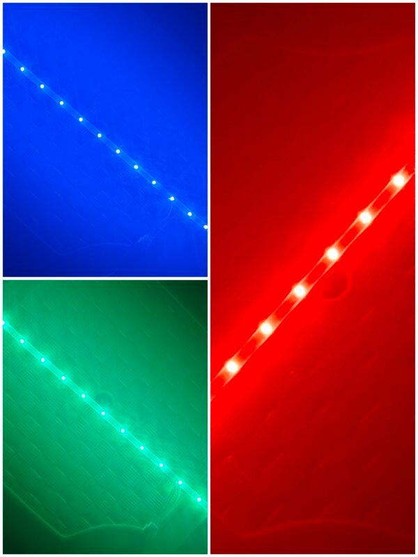 RGB LED Strip 5V (1 Foot, 12 LEDs) – 4V–5V Colorful Flexible RGB Light Strip for DIY Projects