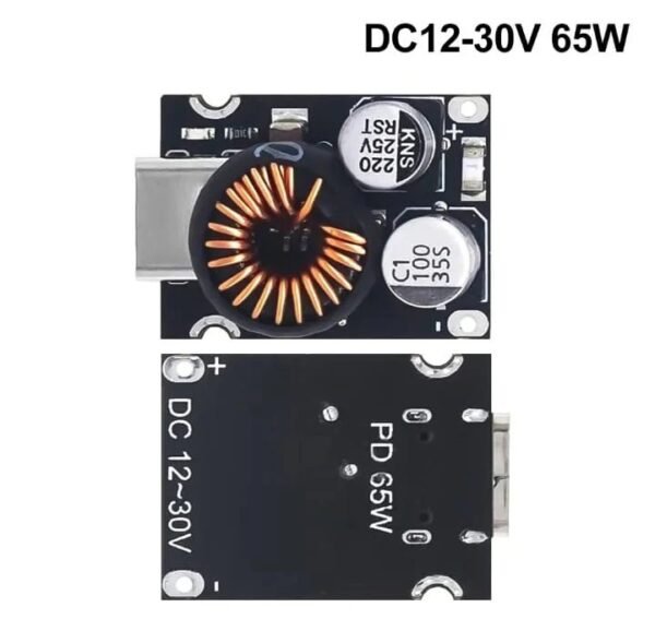 PD65W Fast Charging Module 5V–30V USB Type-C PD3.1 QC3.0 Power Delivery Converter Board