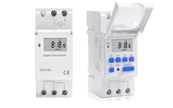 Weekly 7 Days Programmable Digital Timer Switch 15A – High Load 3300W Smart Timer NC/NO Option
