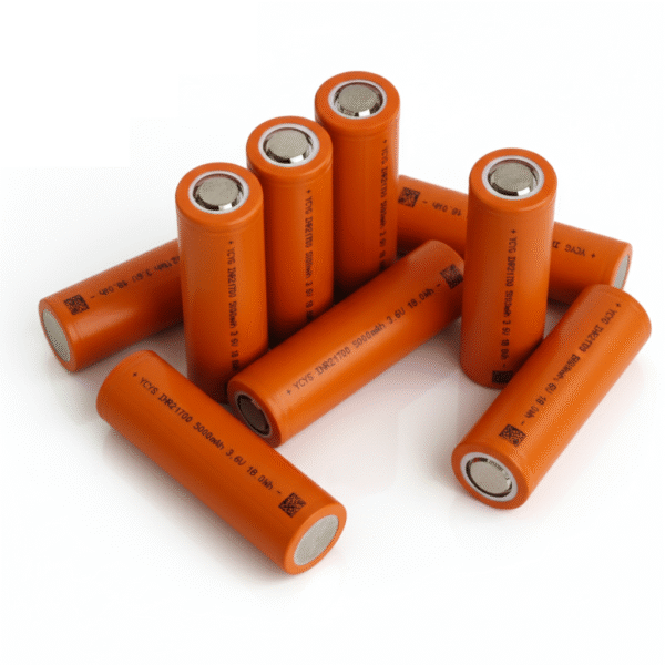 YCYG INR 21700 Lithium Battery Cell 5000mAh 3.6V - 4.2V High Discharge 3C Ratting for Electric Bike & Scooter